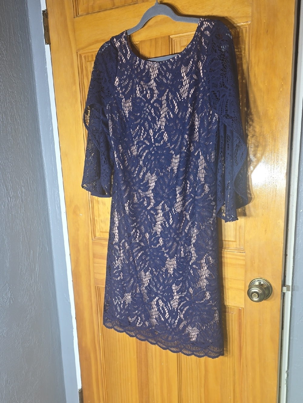 Lilly Pulitzer Navy Lace Midi Dress Medium
